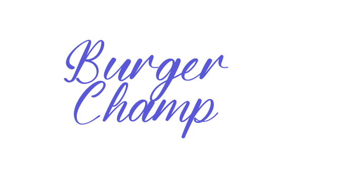 Burger Champ Font Download