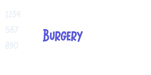 Burgery font free