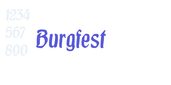 Burgfest font free