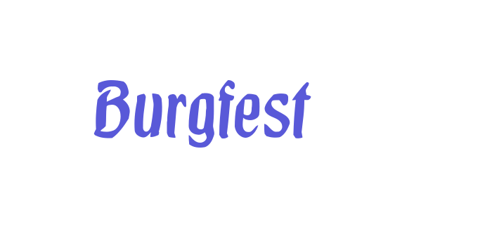 Burgfest Font