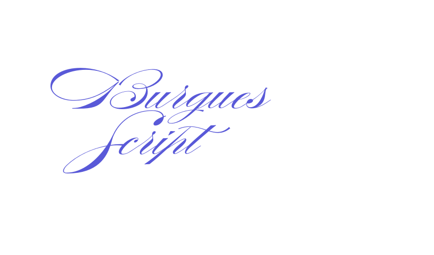 Burgues Script Font