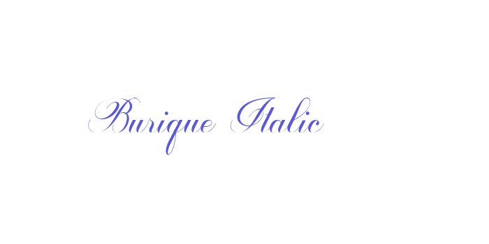 Burique Italic Font Download