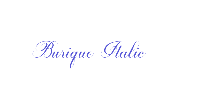 Burique Italic Font