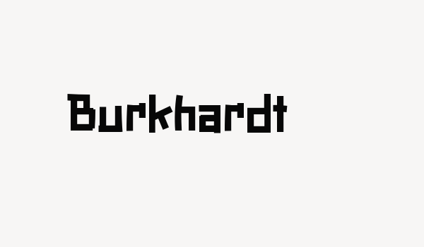 Burkhardt Font