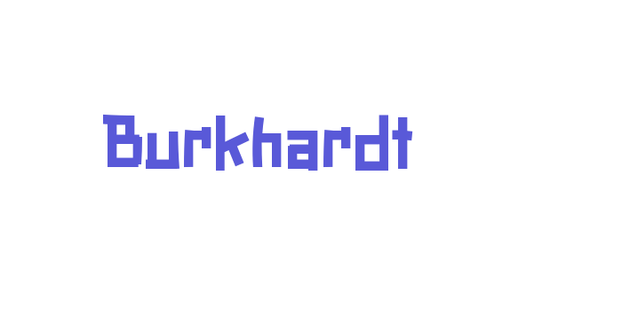 Burkhardt Font Download