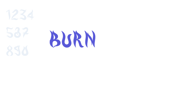 Burn font free