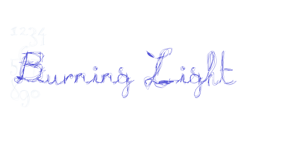 Burning Light font free