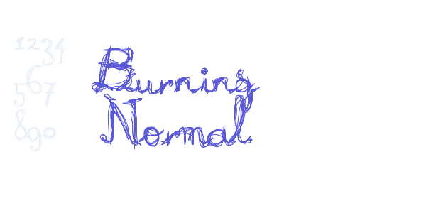 Burning Normal font free