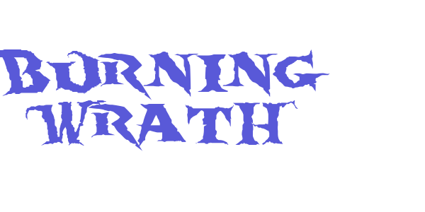 Burning Wrath font free