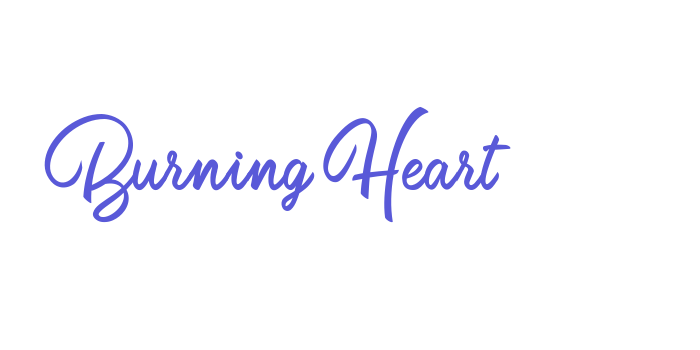 Burning Heart Font Download