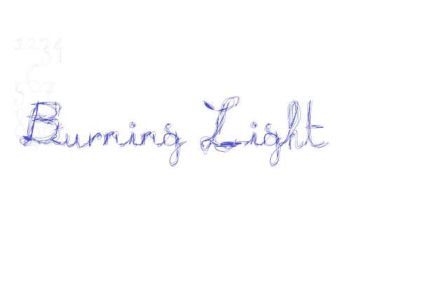 Burning Light Font Download