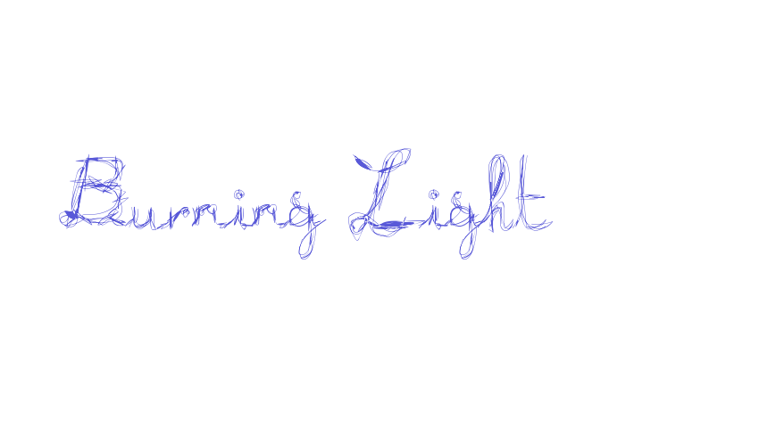 Burning Light Font