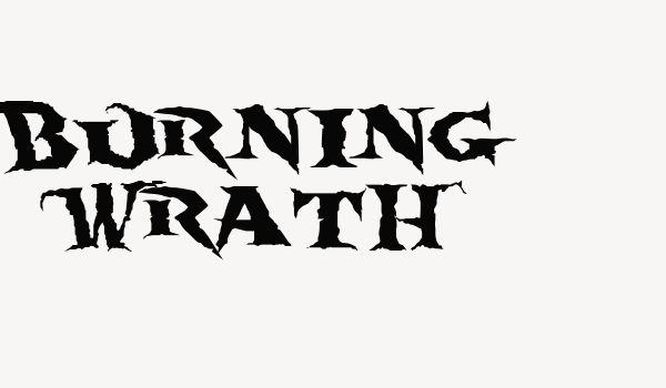 Burning Wrath Font