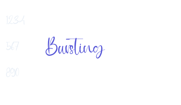 Bursting Font