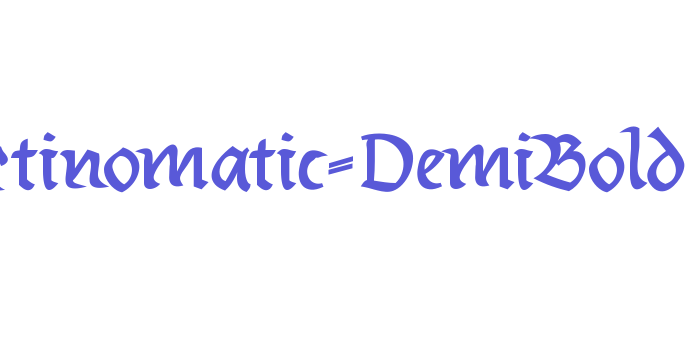 Burtinomatic-DemiBold Font Download