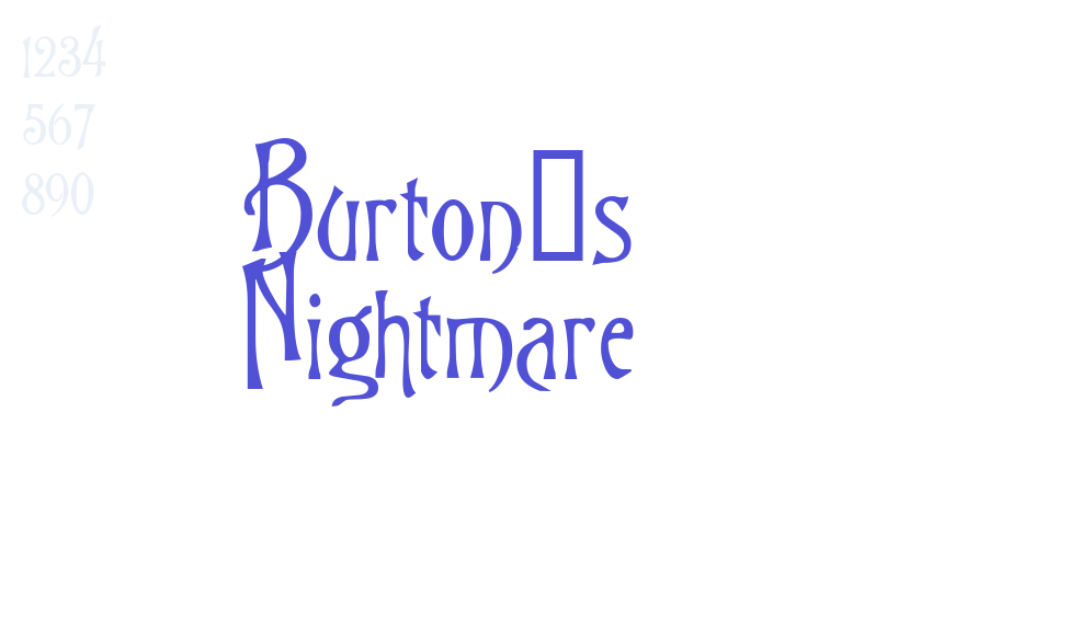 Burton’s Nightmare-font-download