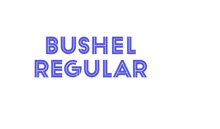 Bushel Regular Font Download