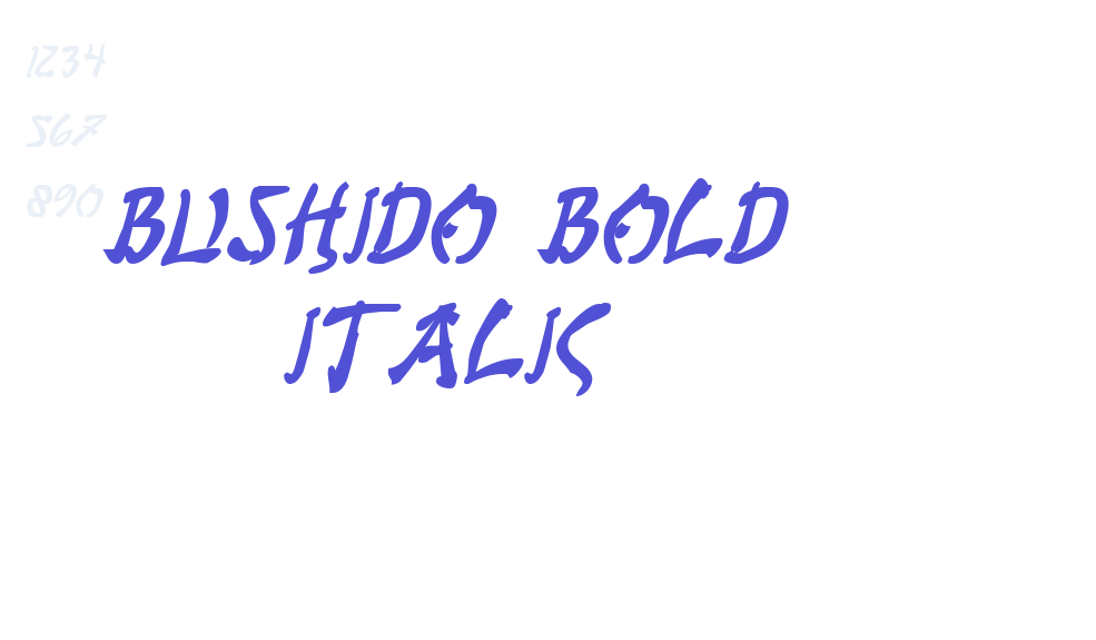 Bushido Bold Italic-font-download