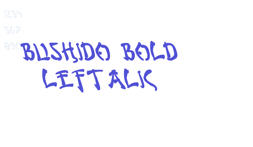 Bushido Bold Leftalic-font-download