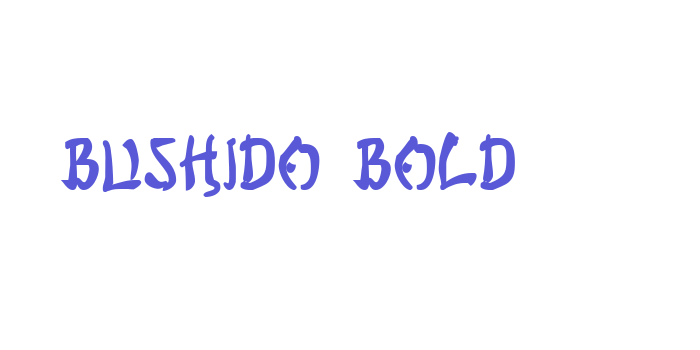 Bushido Bold Font Download