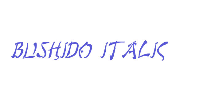 Bushido Italic Font Download