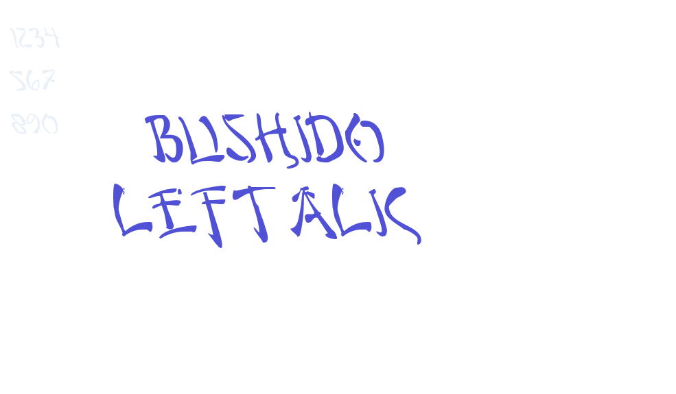 Bushido Leftalic-font-download