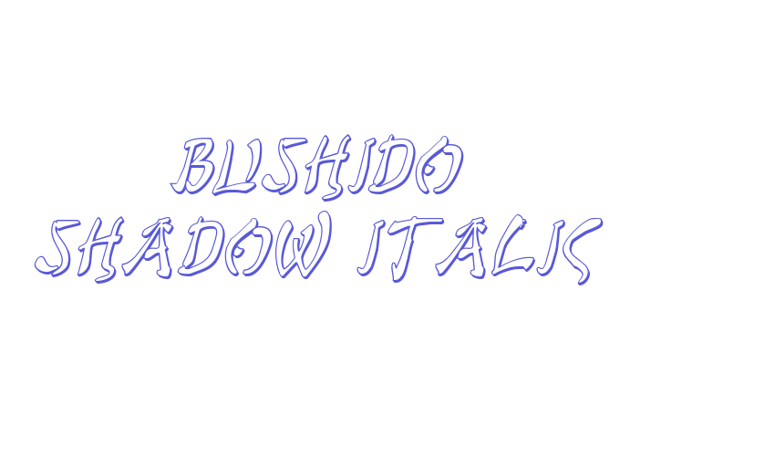 Bushido Shadow Italic Font Download