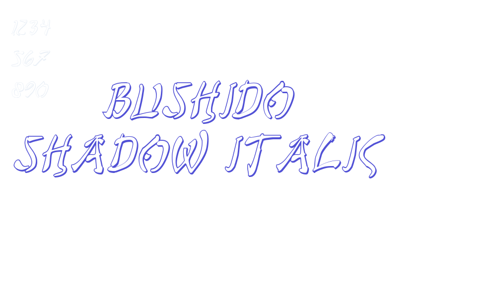 Bushido Shadow Italic-font-download