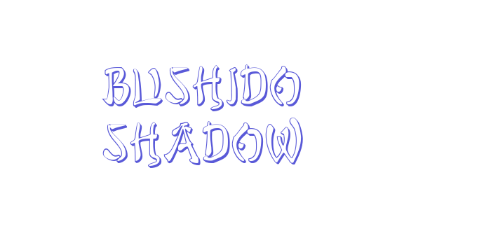 Bushido Shadow Font Download