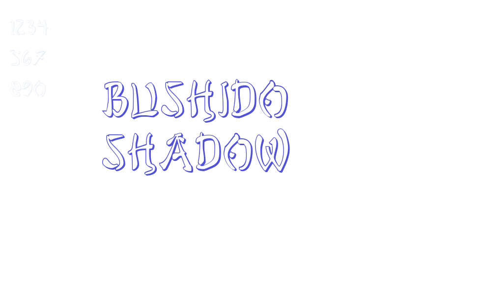 Bushido Shadow-font-download