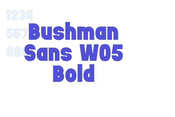 Bushman Sans W05 Bold