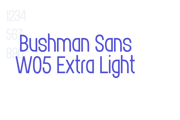 Bushman Sans W05 Extra Light