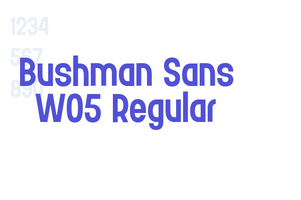 Bushman Sans W05 Regular
