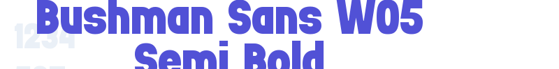 Bushman Sans W05 Semi Bold-font