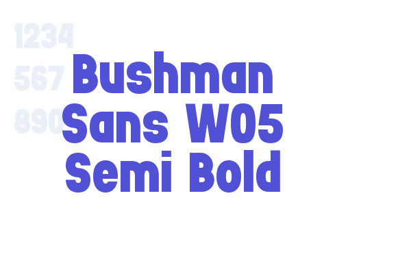 Bushman Sans W05 Semi Bold
