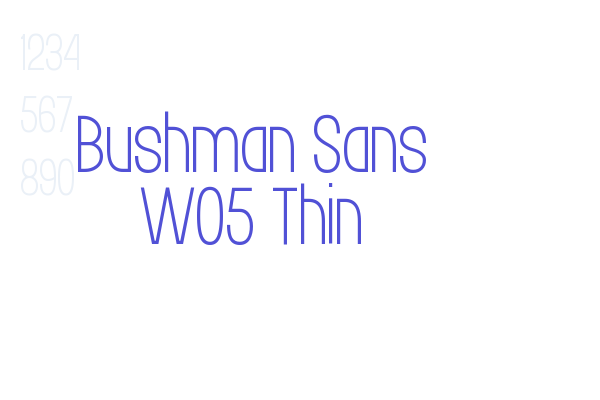Bushman Sans W05 Thin