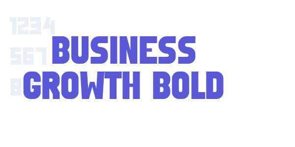 Business Growth Bold font