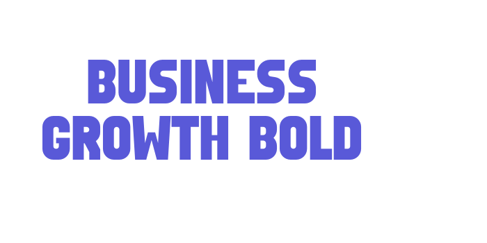 Download Business Growth Bold Font