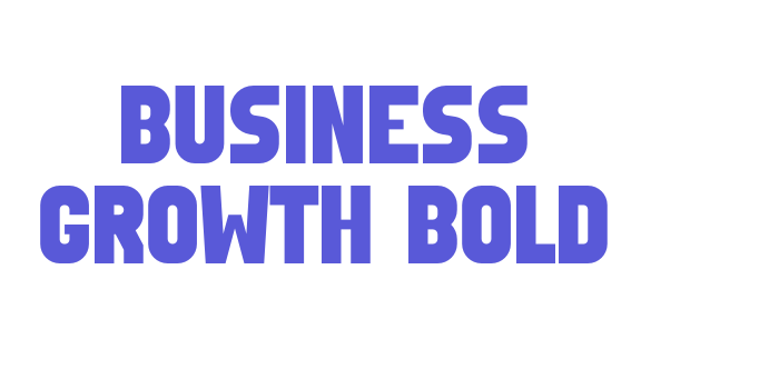 Business Growth Bold Font