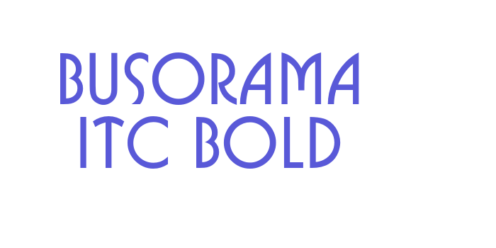 Busorama ITC Bold Font