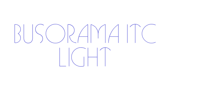 Busorama ITC Light Font Download