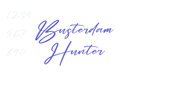 Busterdam Hunter font free