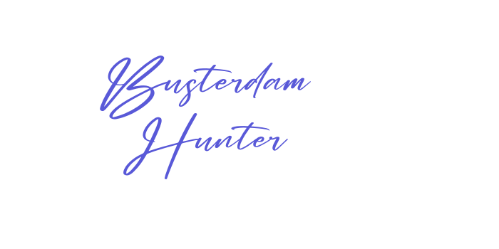 Busterdam Hunter Font Download