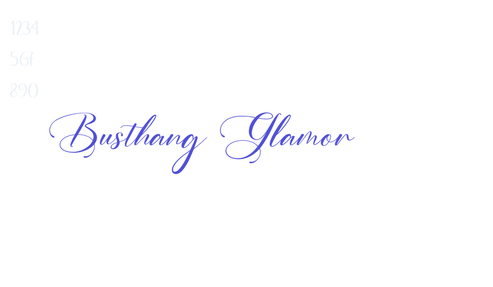 Busthang Glamor-font-download