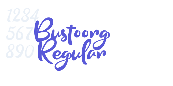 Bustoorg Regular font free