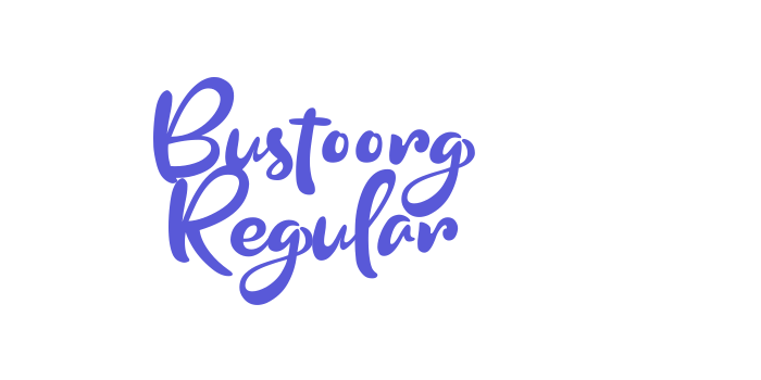 Bustoorg Regular Font Download