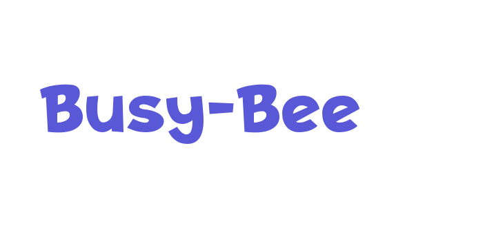 Busy-Bee Font