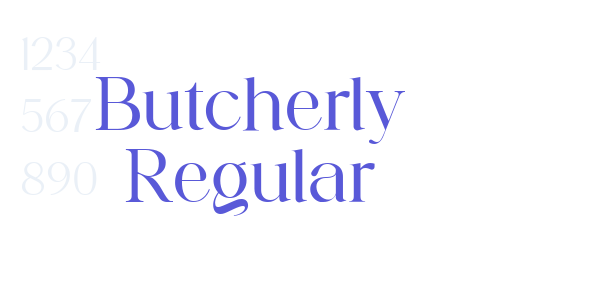 Butcherly Regular font free