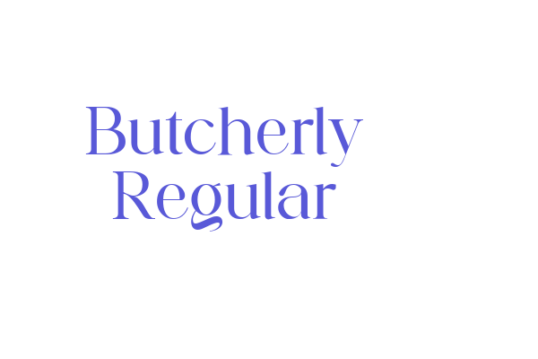 Butcherly Regular Font