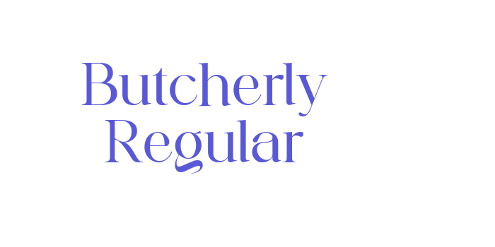 Butcherly Regular Font Download